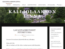 Tablet Screenshot of kalliolaaksonlinna.com